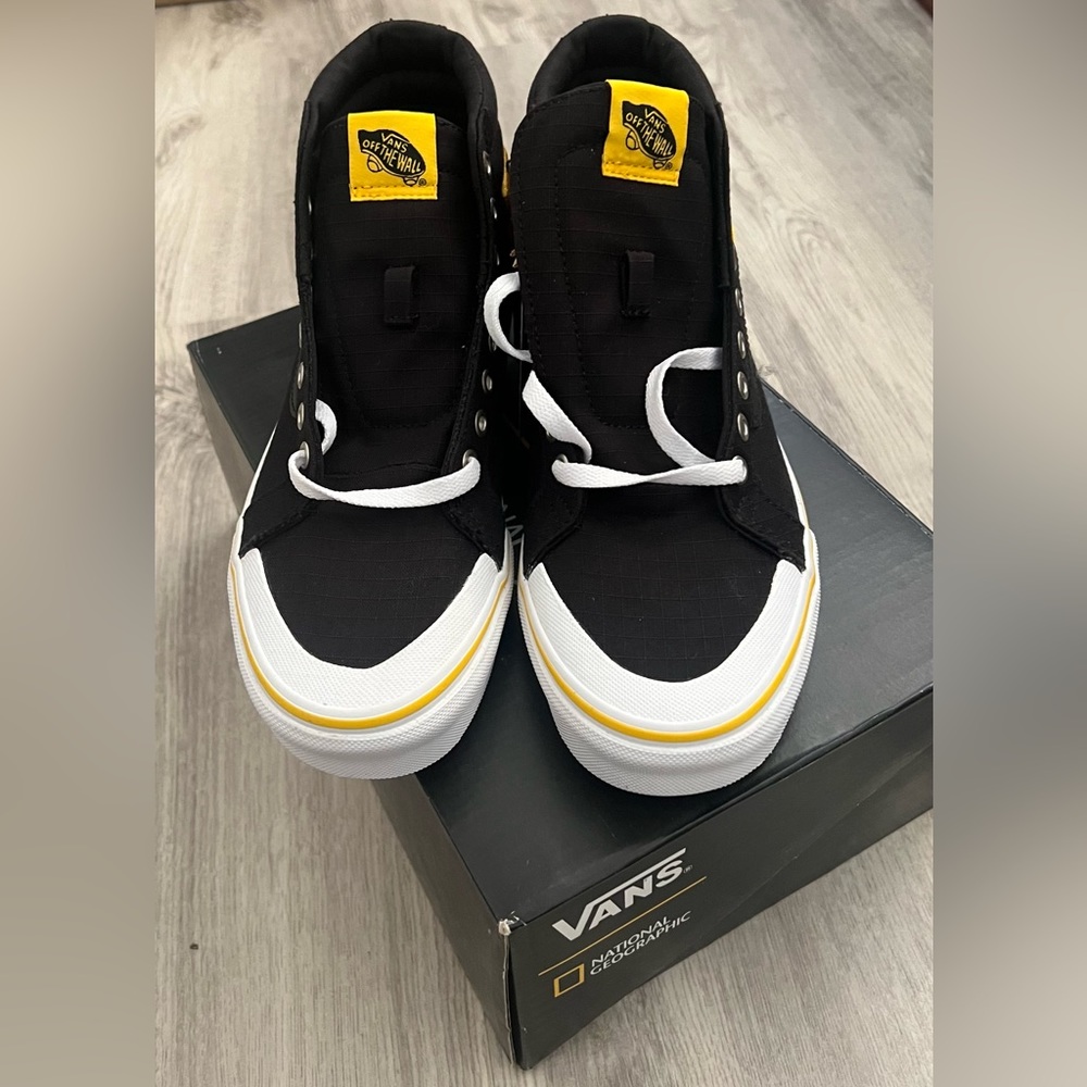 Vans Classic SK8 Hi Reissue 13 National Geographic Shoes w/ box tags 7/8.5 - Picture 8 of 12